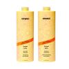 Amika forget frizz shampoo + conditioner liter bundle, 1000ml | smoothing, humidity protection, up to 72 hour frizz control + lightweight hydration, for medium to thick coarse hair types 2a-4c(33.8oz – bundle)