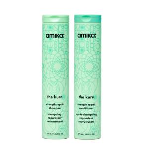 amika the kure bond repair shampoo & conditioner, 275ml each(9.2oz – bundle)