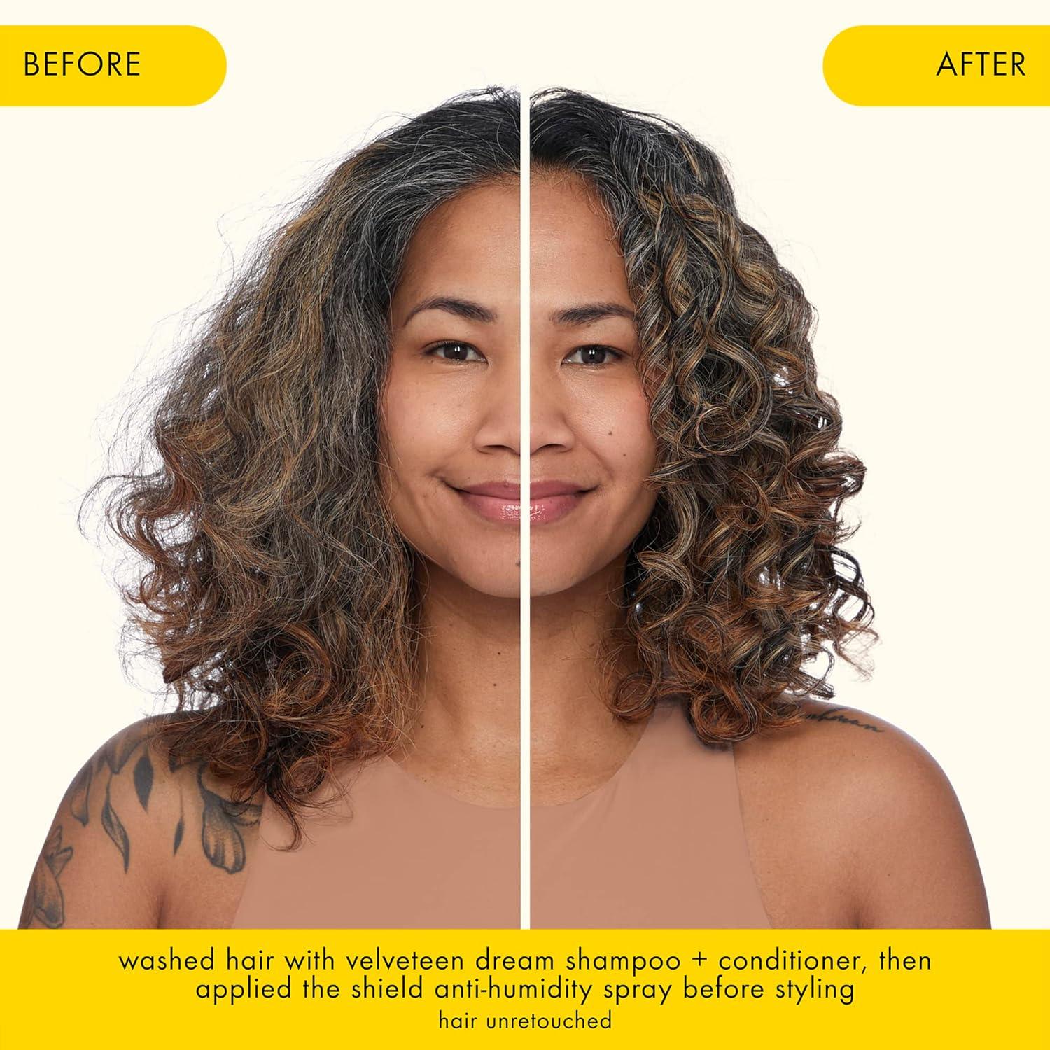 imageamika the shield antihumidity spray lightweight invisible heat protection spray contains UV filters for smooth frizz free hairlimited edition