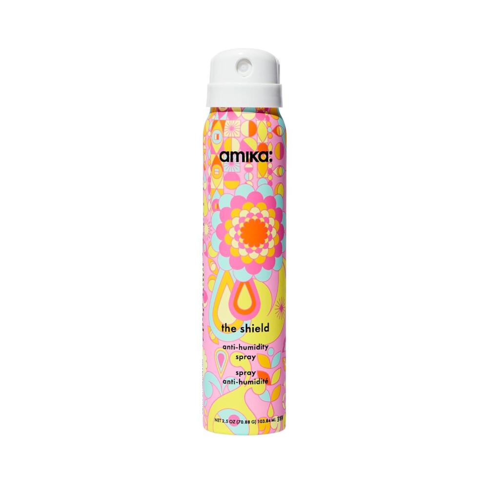 imageamika the shield antihumidity spray  lightweight invisible heat protection spray contains UV filters for smooth frizz free hair25 Ounce Pack of 1