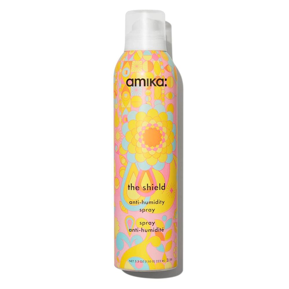 imageamika the shield antihumidity spray lightweight invisible heat protection spray contains UV filters for smooth frizz free hair53 Ounce Pack of 1