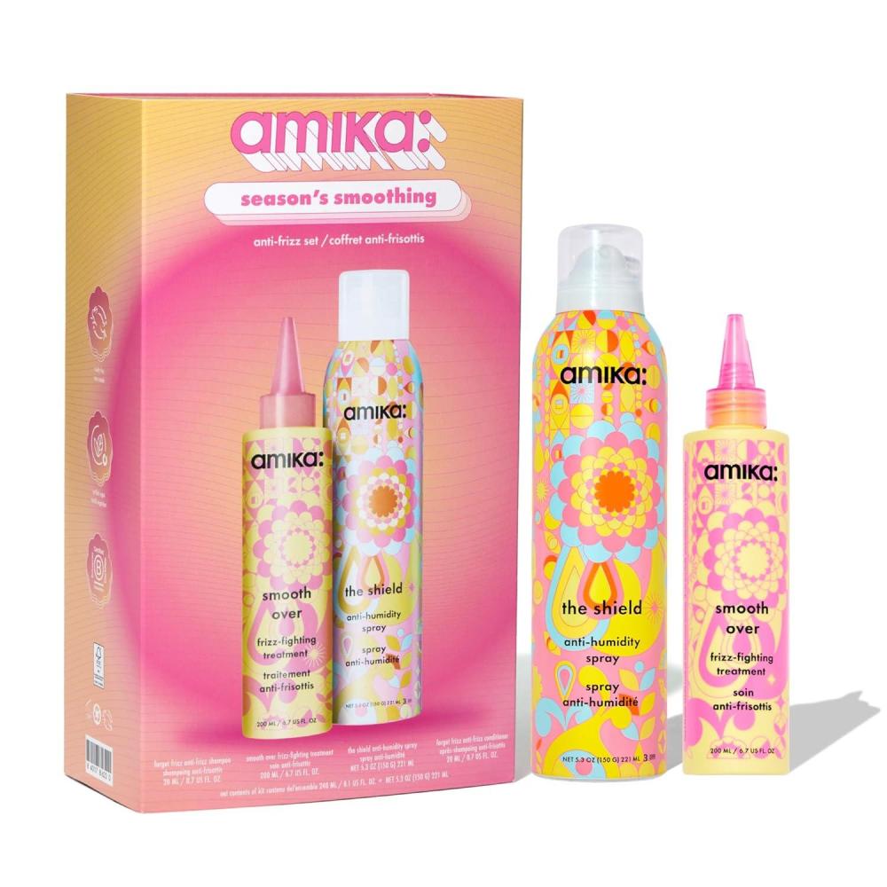 imageamika the shield antihumidity spray lightweight invisible heat protection spray contains UV filters for smooth frizz free hairlimited edition
