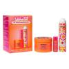 amika soft strand manifestation nourishing treat + style set | set for soft hair | for all hair types | full size soulfood, travel size perk up + superfruit star
