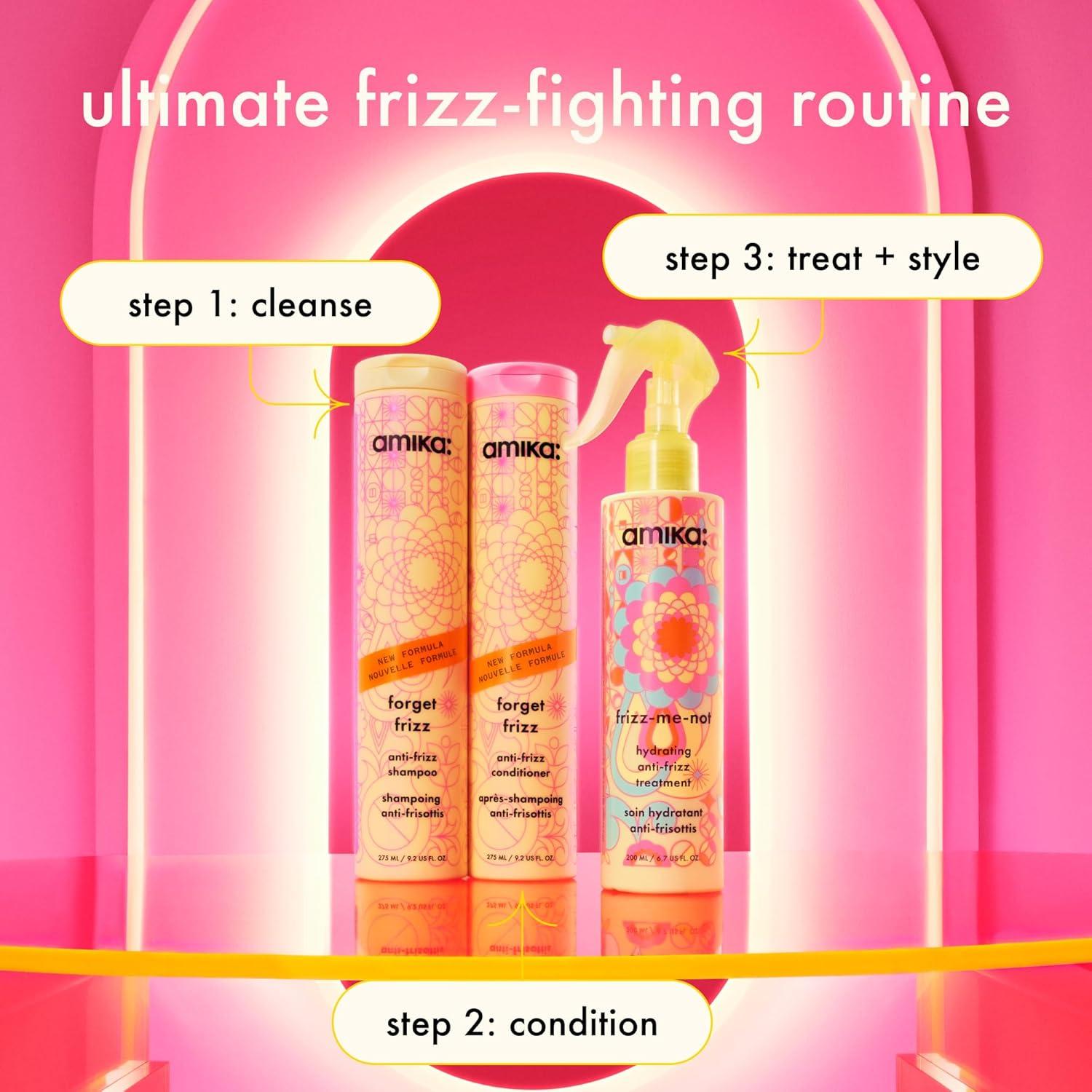imageamika frizzmenot hydrating antifrizz treatment lightweight hydrating spray for medium to thick coarse hair types 2a4c humidity heat protection smooth frizz for up to 3 days67 Fl Oz Pack of 1