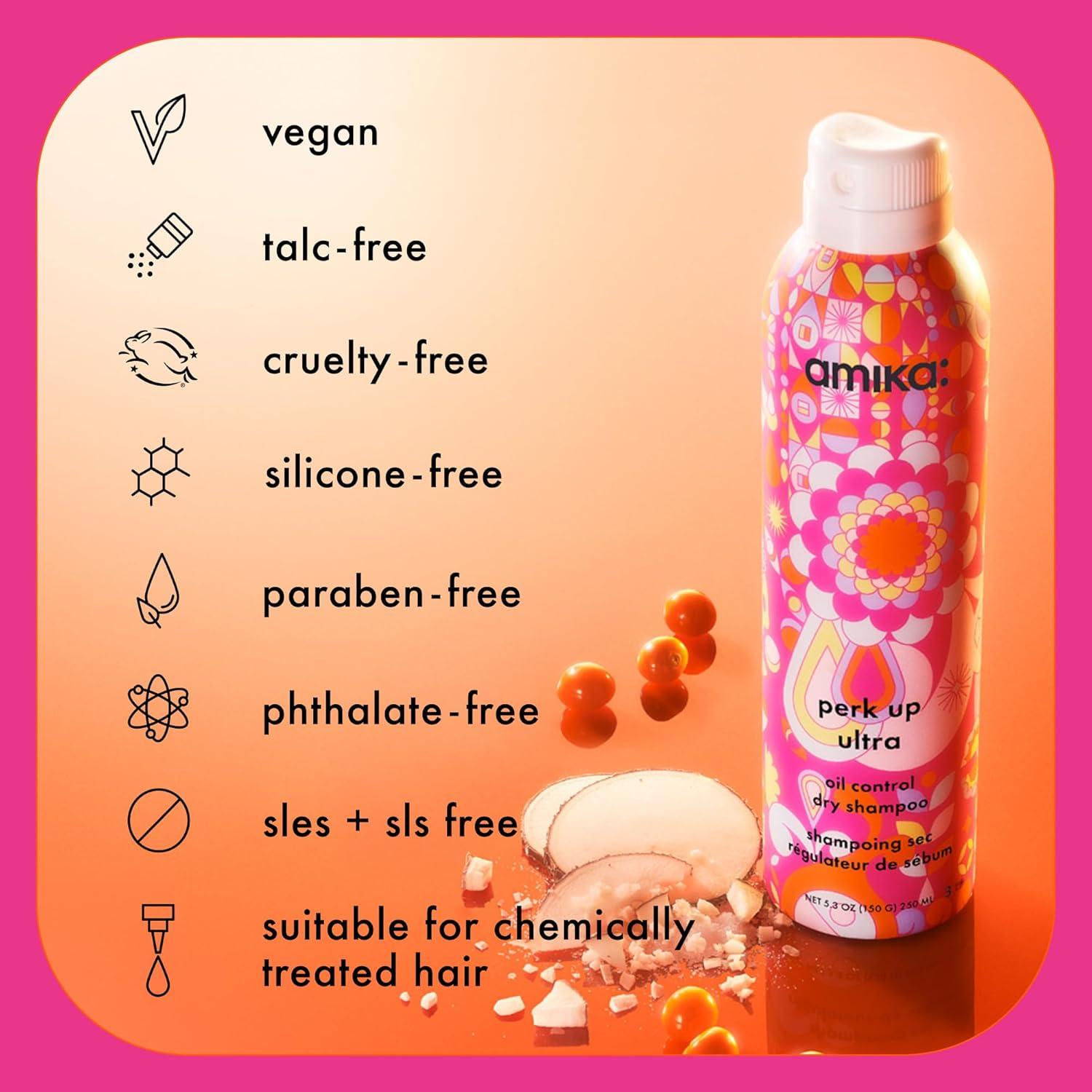 imageamika perk up ultra oil control dry shampoo cleans refreshes scalp roots absorbs helps control oils extends styles between washes for all hair types with extra oily scalps95 Ounce