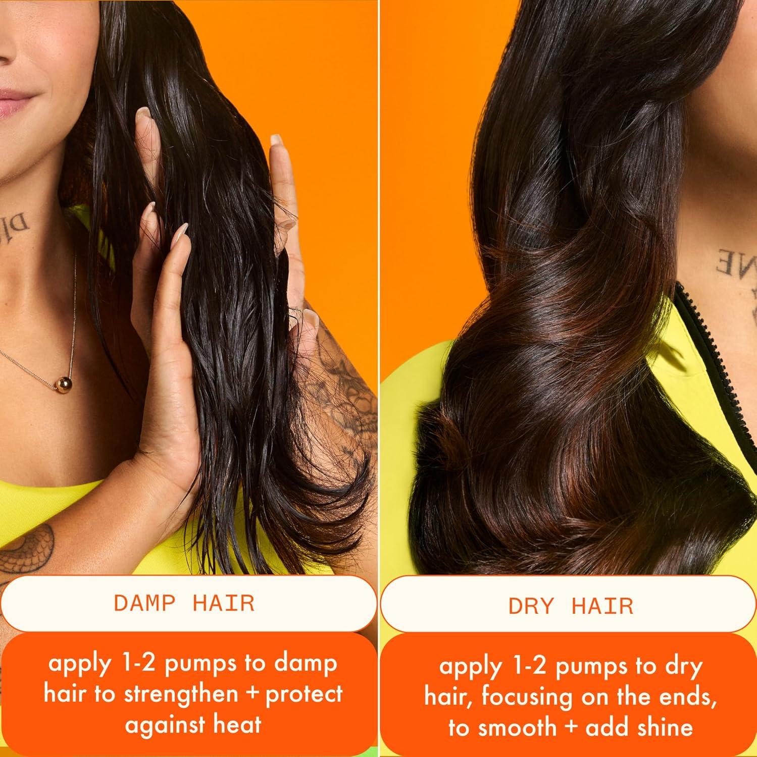 imageamika superfruit star lightweight hair styling heat defense oil heat protection strengthen reduce breakage smooth frizz add glossy shine for all hair types17 Fl Oz Pack of 1