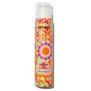 amika perk up talc-free dry shampoo | refreshes roots with a voluminous ‘oomph’ between washes, no white residue, absorbs oil + reduces odor, for all hair types(an uplifting blend of bright pink grapefruit  juicy apricot + warm vanilla)
