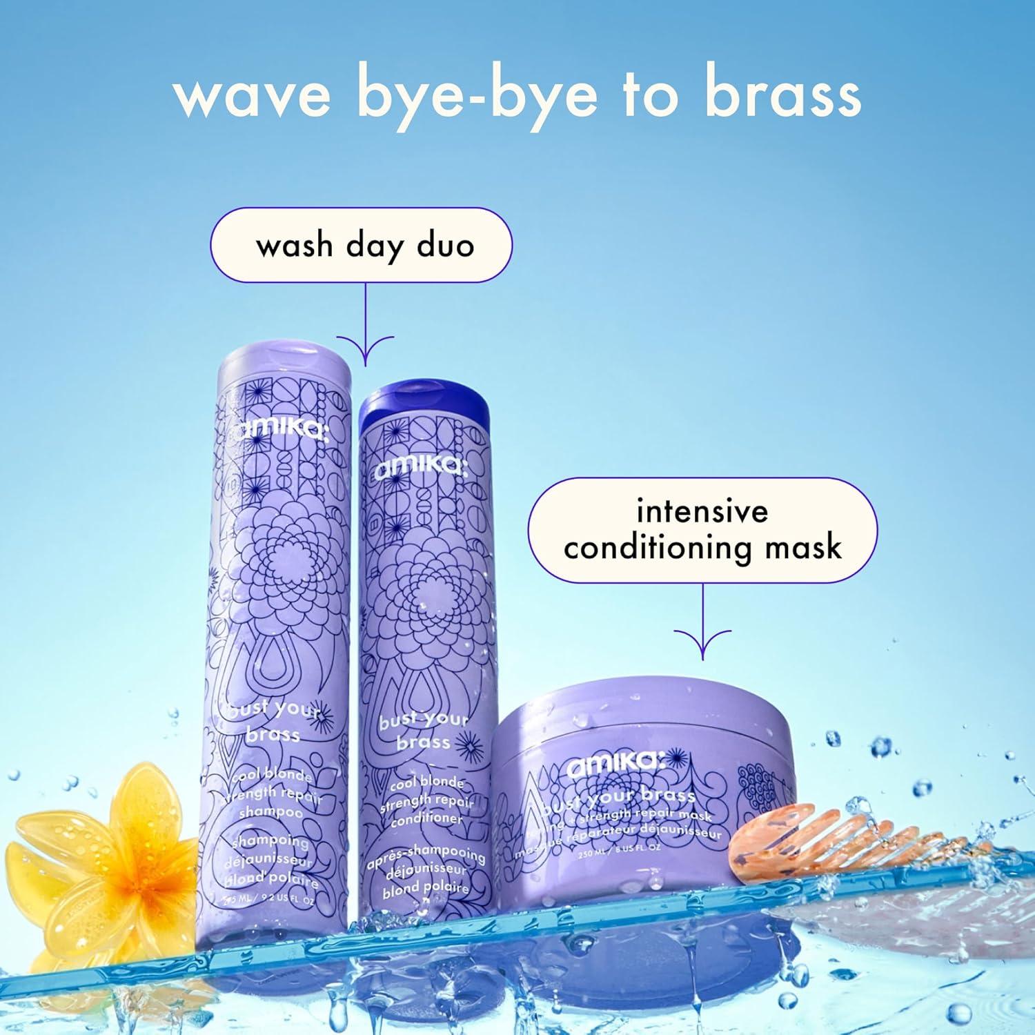 imageamika bust your brass toning strength repair mask8 Fl Oz Pack of 1