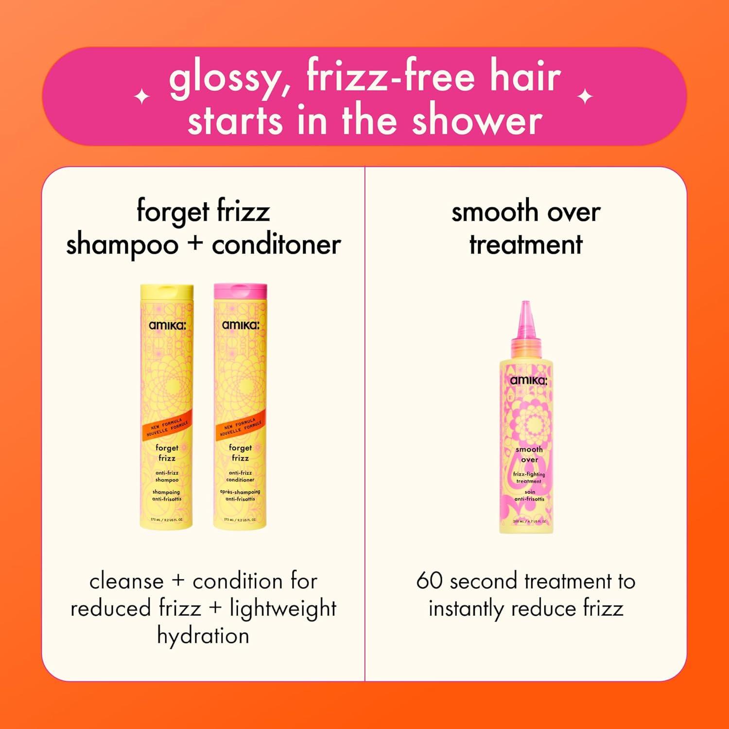 imageamika forget frizz antifrizz conditioner smoothing humidity protection up to 72 hour frizz control lightweight hydration for medium to thick coarse hair types 2a4c338 Fl Oz Pack of 1