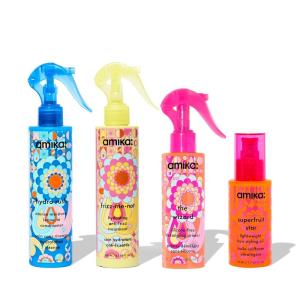 Amika the core four – stylist-loved treatment set with the wizard silicone-free | full size, silicone-free frizz control hair treatment set