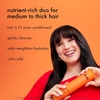 Amika superfruit strands full size bundle | full size normcore shampoo + conditioner & superfruit star lightweight hair styling + heat defense oil